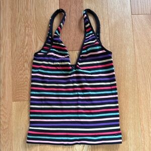BODY by Victoria, Victoria’s Secret multi color strip tank top size small
